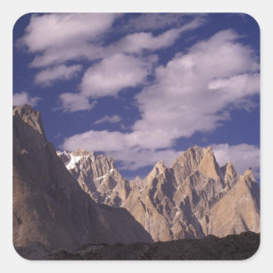 Pakistan, Baltoro Muztagh Range, Grand Cathedral Square Sticker