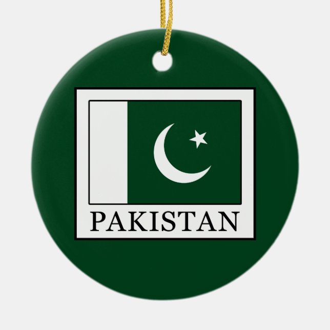 Pakistan Ceramic Tree Decoration (Front)