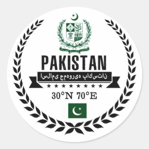 Pakistan Classic Round Sticker