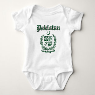 Pakistan coat of arms designs baby bodysuit