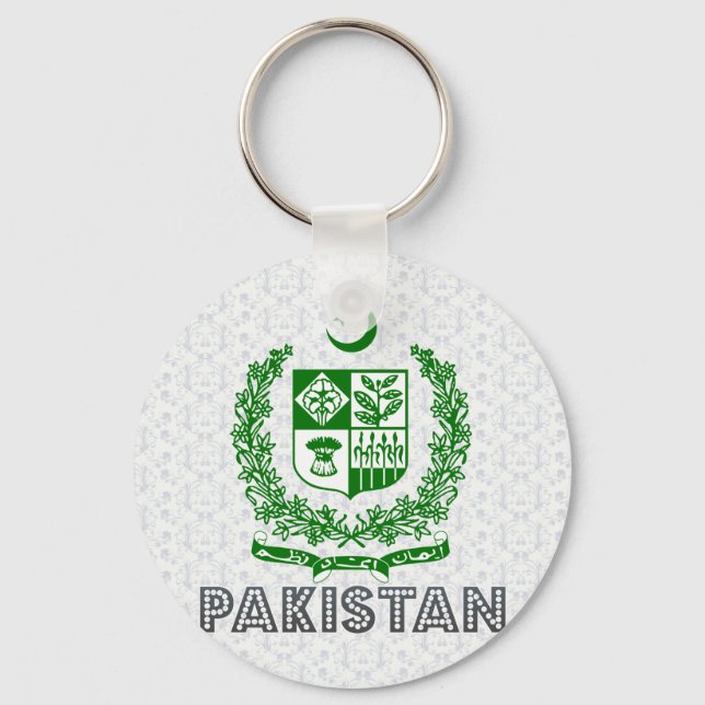 Pakistan Coat of Arms Key Ring (Front)