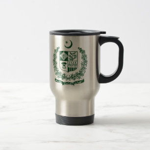 Pakistan Coat Of Arms Travel Mug