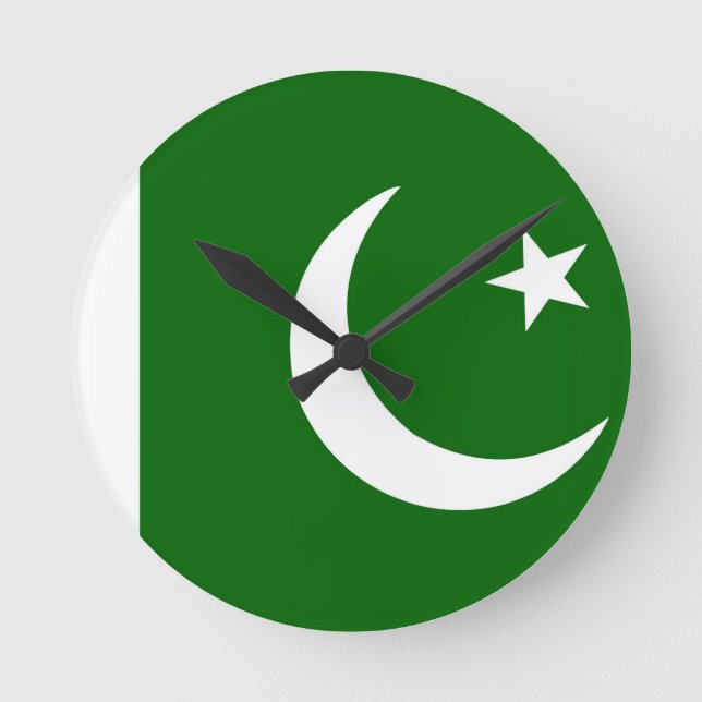 pakistan country flag clock (Front)