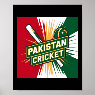 Pakistan Cricket Jersey Cricket Flag Of Pakistan 1 Poster