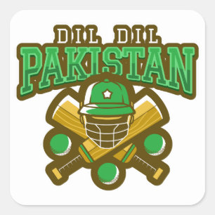 Pakistan Cricket Square Sticker