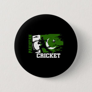 Pakistan Cricket Supporters Flag Pakistan Cricket 6 Cm Round Badge