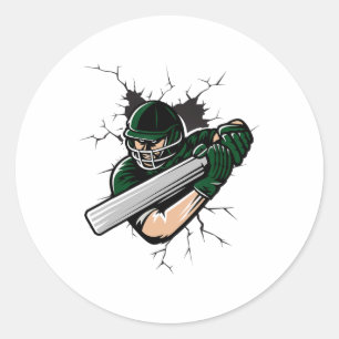Pakistan Cricket T Shirt Pakistani National Fans J Classic Round Sticker
