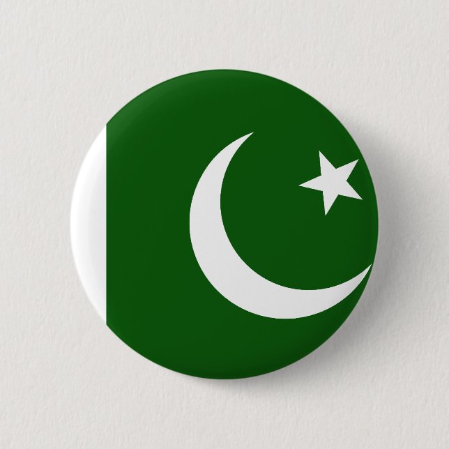 Pakistan Flag 6 Cm Round Badge (Front)