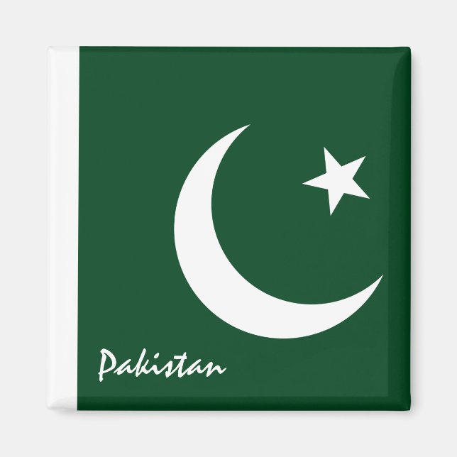 Pakistan flag & Asia holiday/sports fans Magnet (Front)