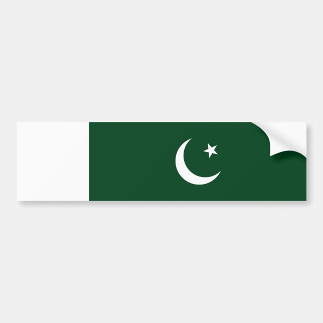 Pakistan Flag Bumper Sticker (Front)