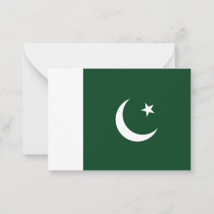 Pakistan flag card