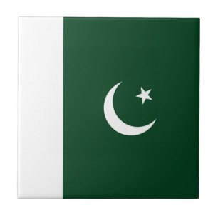 Pakistan flag ceramic tile