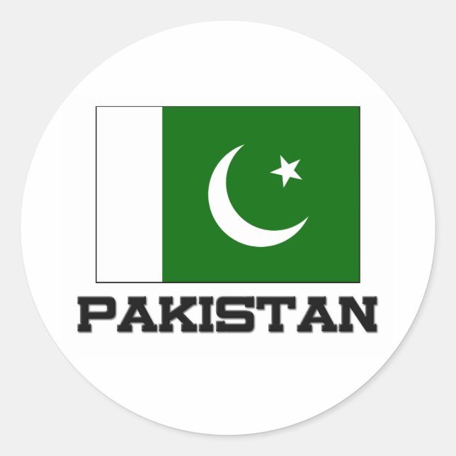 Pakistan Flag Classic Round Sticker (Front)