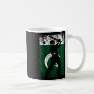 Pakistan Flag Cricket Jersey Fan Player Coach Coffee Mug