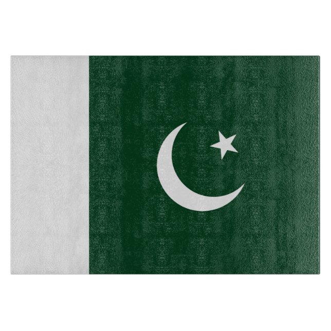 Pakistan flag cutting board (Front)