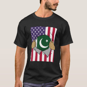 Pakistan Flag Inside Me Home Pride Pakistani Ameri T-Shirt