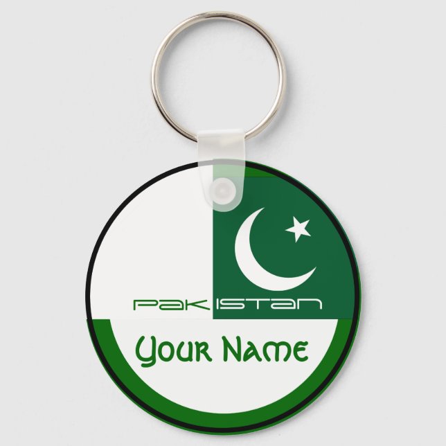 Pakistan-  FLAG Key Ring (Front)