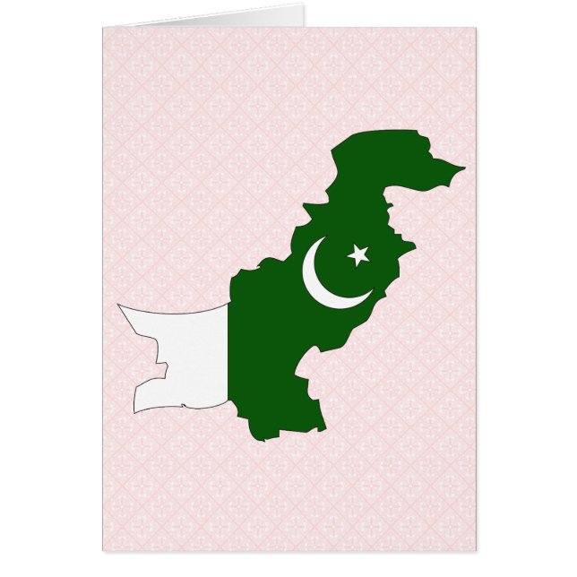 Pakistan Flag Map full size (Front)