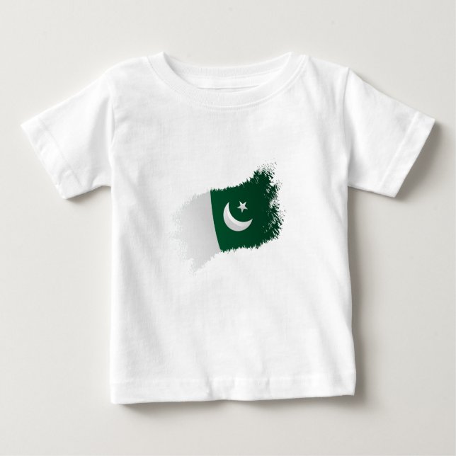 Pakistan Flag Pakistan Independence Baby T-Shirt (Front)
