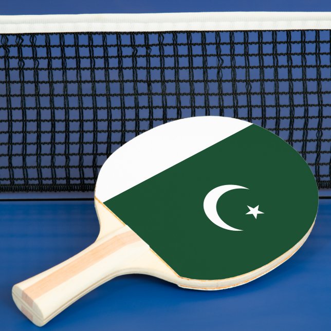 Pakistan flag ping pong paddle (Insitu)