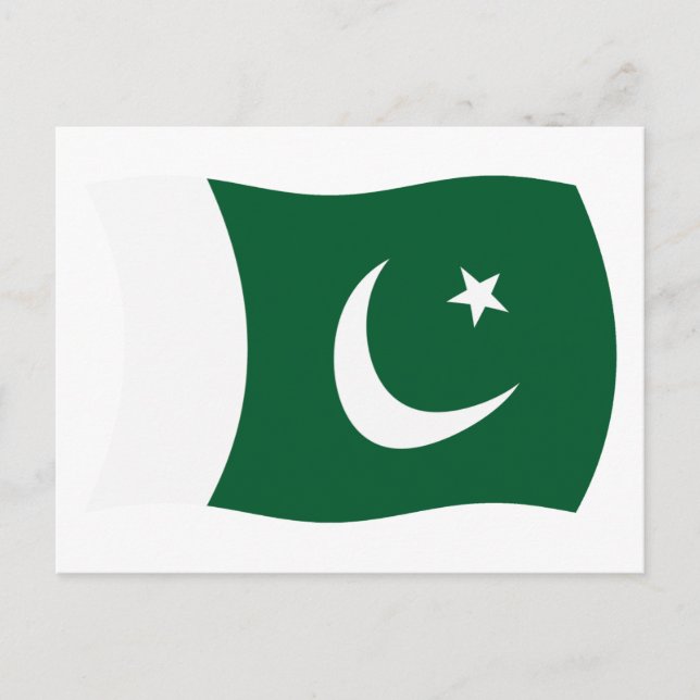 Pakistan Flag Postcard (Front)