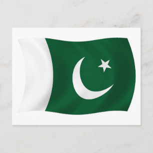 Pakistan Flag Postcard