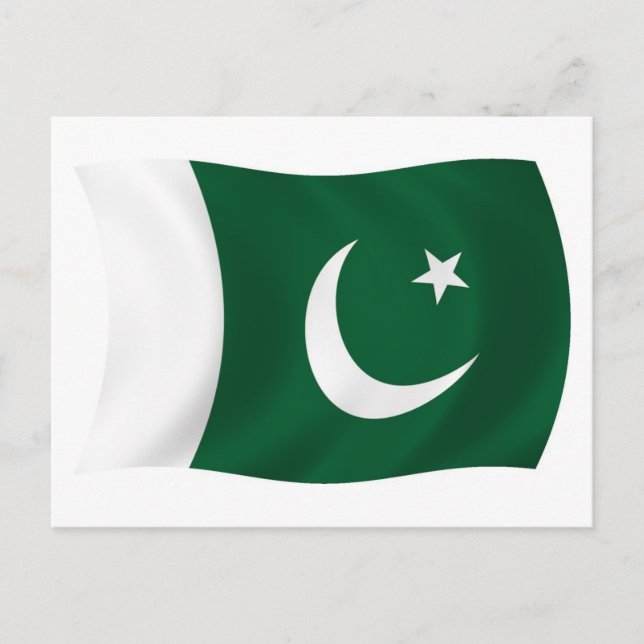Pakistan Flag Postcard (Front)