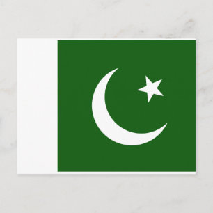 Pakistan Flag Postcard