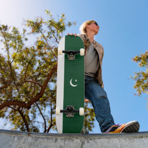 Pakistan flag skateboard