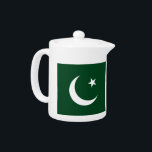 Pakistan Flag Teapot<br><div class="desc">Bring a touch of cultural pride to your tea time with this elegant Pakistan Flag Teapot, a perfect blend of functionality and national pride! Crafted with attention to detail, this teapot features a vibrant and striking representation of the Pakistan flag, making it a beautiful addition to any kitchen or tea...</div>