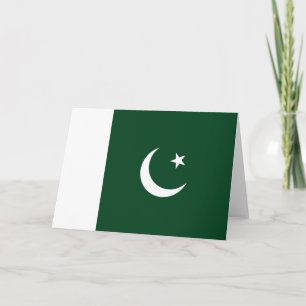 Pakistan flag thank you card
