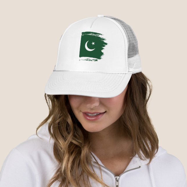 Pakistan flag trucker hat (In Situ)