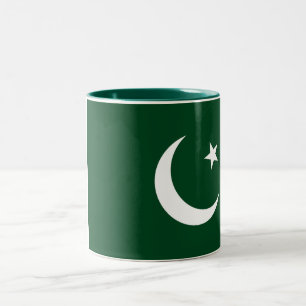Pakistan Flag Two-Tone Coffee Mug