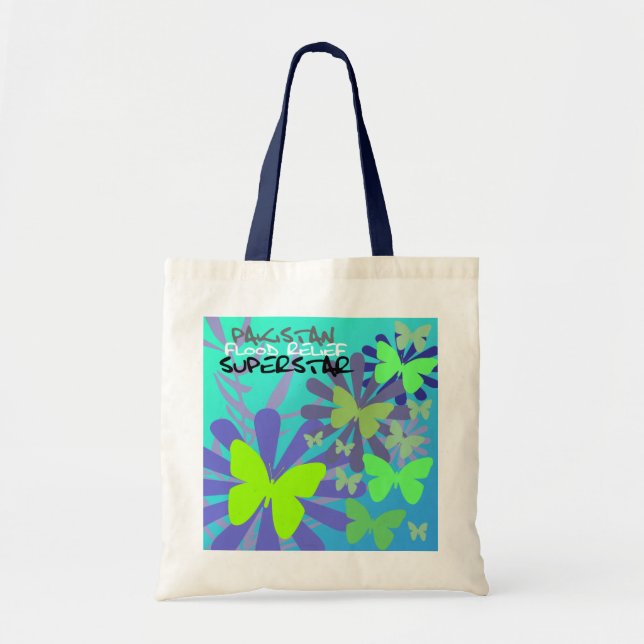 Pakistan Flood Relief - Butterfly Recyclable Tote (Front)