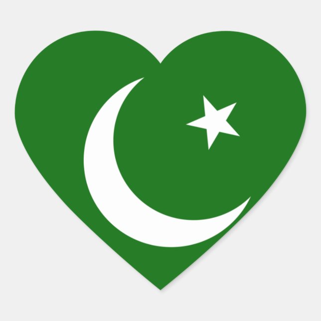 pakistan heart sticker (Front)