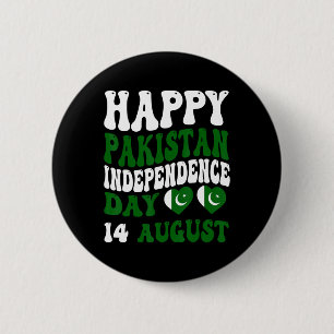 Pakistan Independence Day Pakistani Flag Pride Gro 6 Cm Round Badge