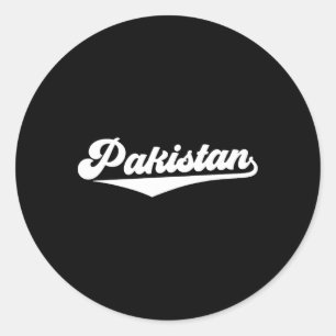 Pakistan Jersey Pakistan Cricket Fan Pakistan Cric Classic Round Sticker