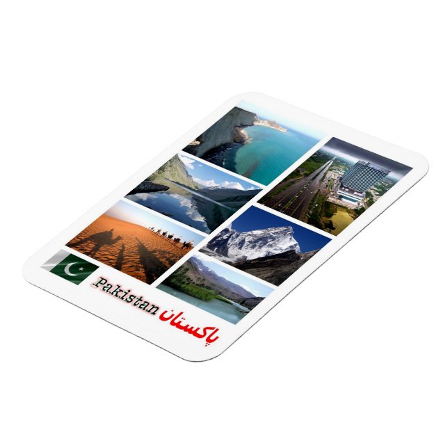 Pakistan - Mosaic - Magnet (Left Side)