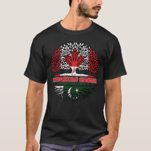 Pakistan Pakistani Canadian Canada Tree Roots Flag T-Shirt