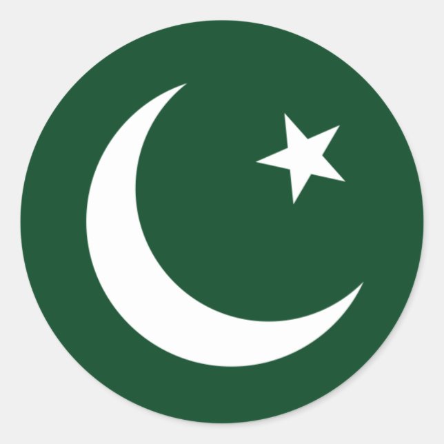 Pakistan/Pakistani Flag Classic Round Sticker (Front)