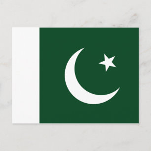 Pakistan (Pakistani) Flag Postcard