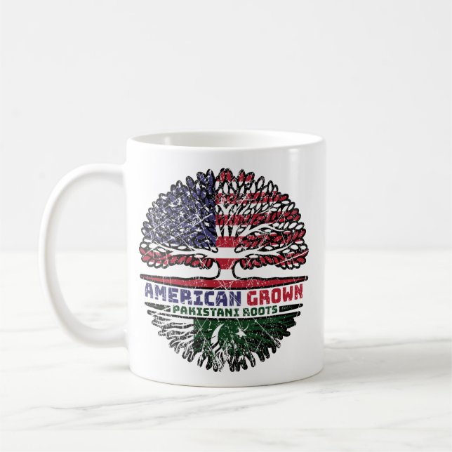 Pakistan Pakistani US American United States Coffee Mug (Left)