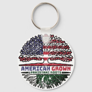 Pakistan Pakistani US American USA United States Key Ring