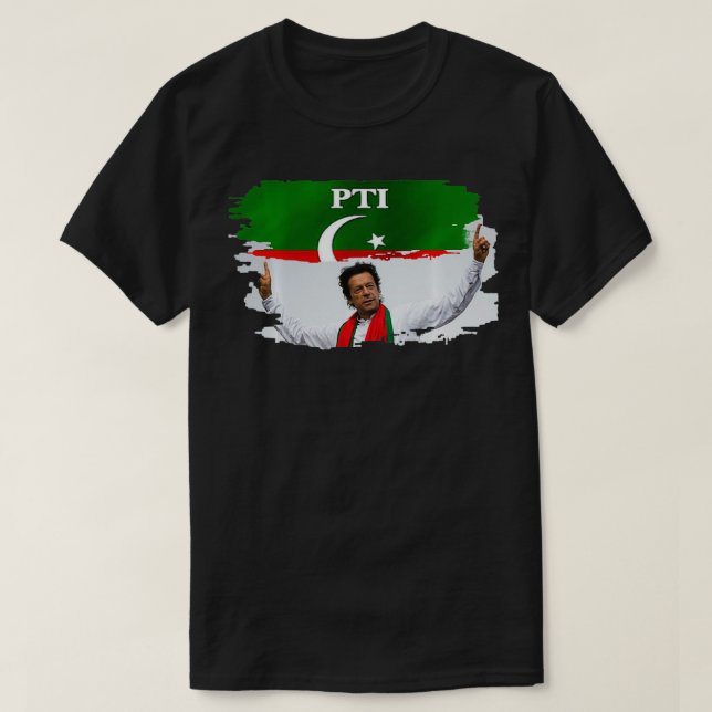 Pakistan PTI Party Imran Khan Pakistani  T-Shirt (Design Front)