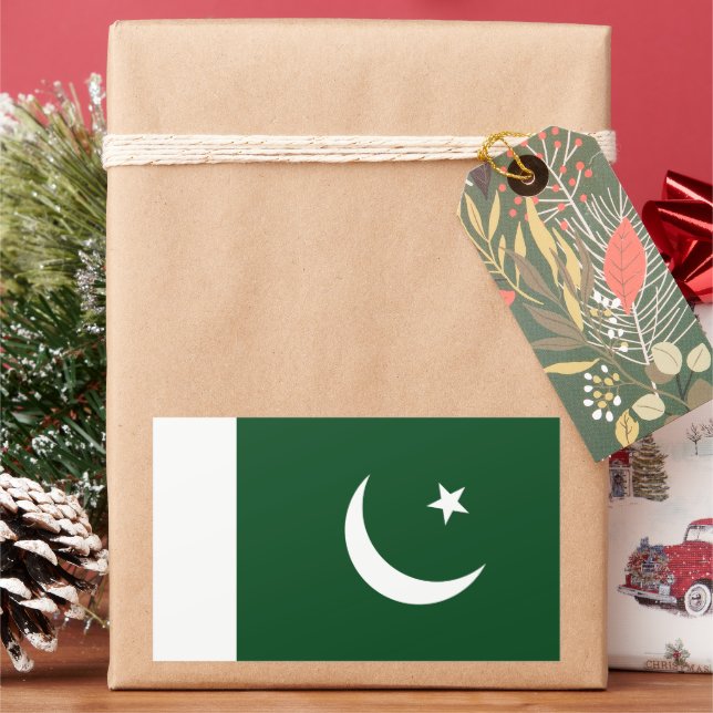 Pakistan Rectangular Sticker (Holiday)