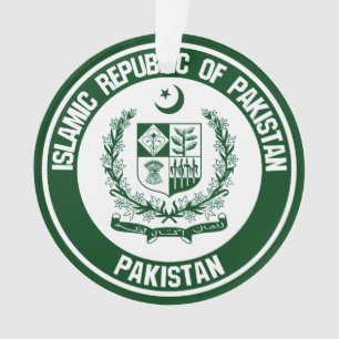 Pakistan Round Emblem Ornament