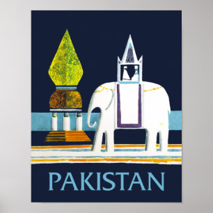 Pakistan travel poster