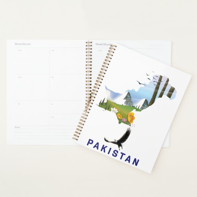 Pakistan travel poster map planner (Display)