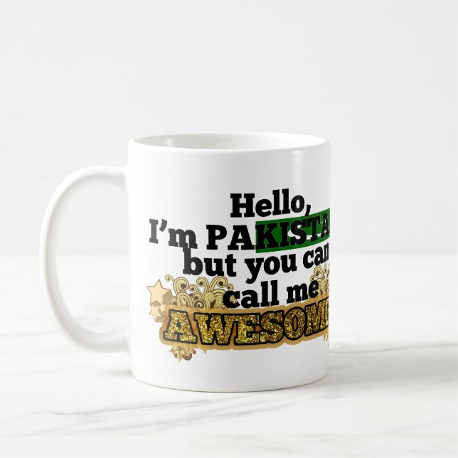 Pakistani, but call me Awesome Coffee Mug (Left)