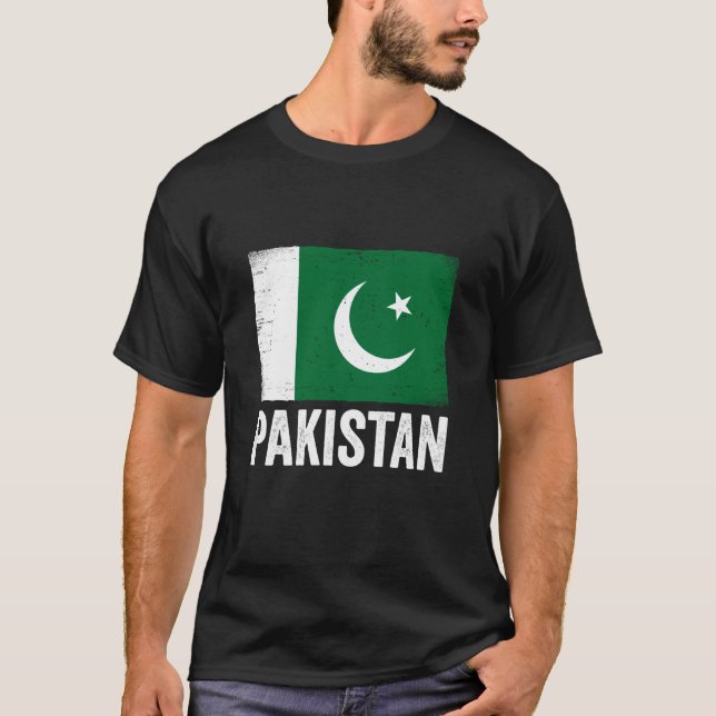 Pakistani Flag Pakistan T-Shirt (Front)